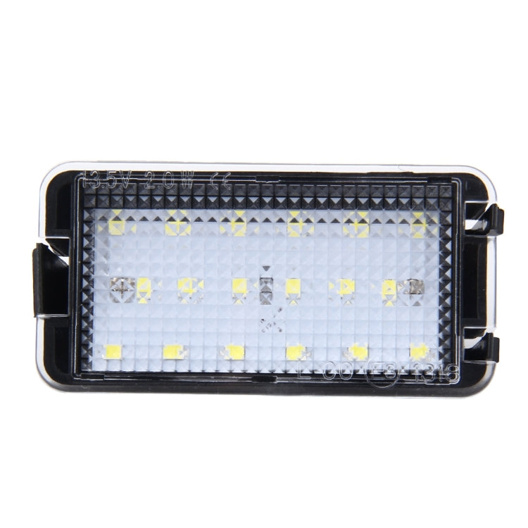 2 PCS LED License Plate Light with 18  SMD-3528 Lamps for Seat,2W 120LM,6000K, DC12V(White Light)