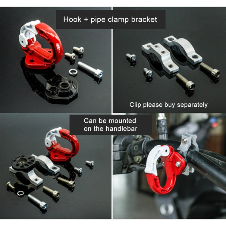 Durable Aluminum Alloy Bag Hook for Motorcycle / Bicycle