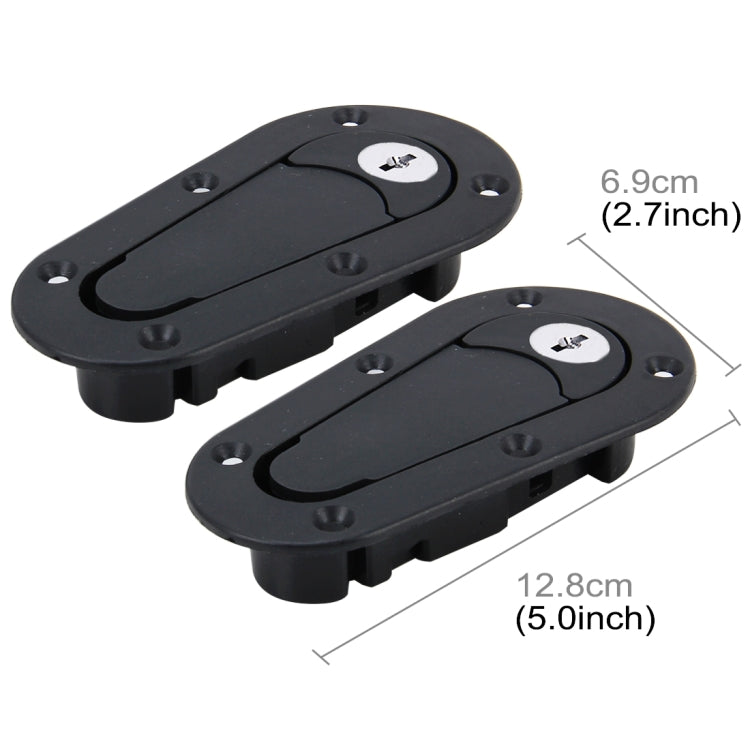 A Pair Car Modified Hood Lock General Racing Car Cover Lock with Keys