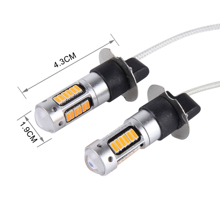 2 PCS H3 10W 30 SMD-4014 LEDs Car Fog Light, DC 12V