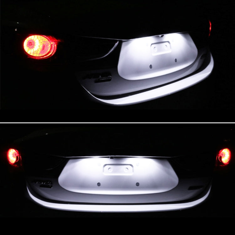 2 PCS DC 12V 3W 150LM 6000K LED License Plate Light 18LEDs SMD-4014 Bulbs Lamps for Chevrolet