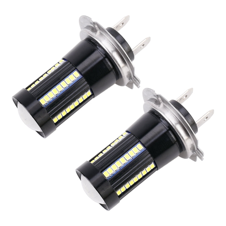 2 PCS H7 DC9-16V / 8.2W / 6000K / 655LM Car Auto Fog Light 66LEDs SMD-2016 Lamps
