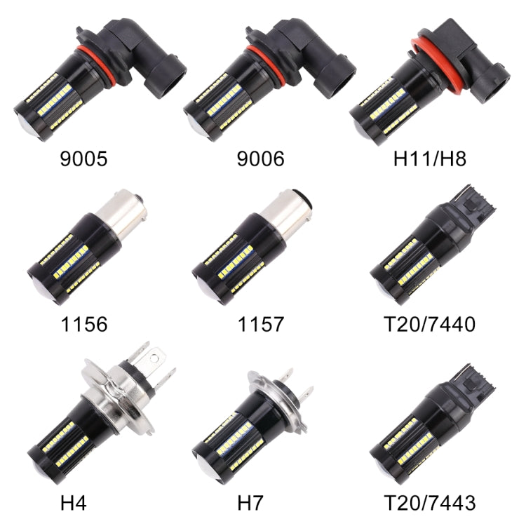 2 PCS H7 DC9-16V / 8.2W / 6000K / 655LM Car Auto Fog Light 66LEDs SMD-2016 Lamps