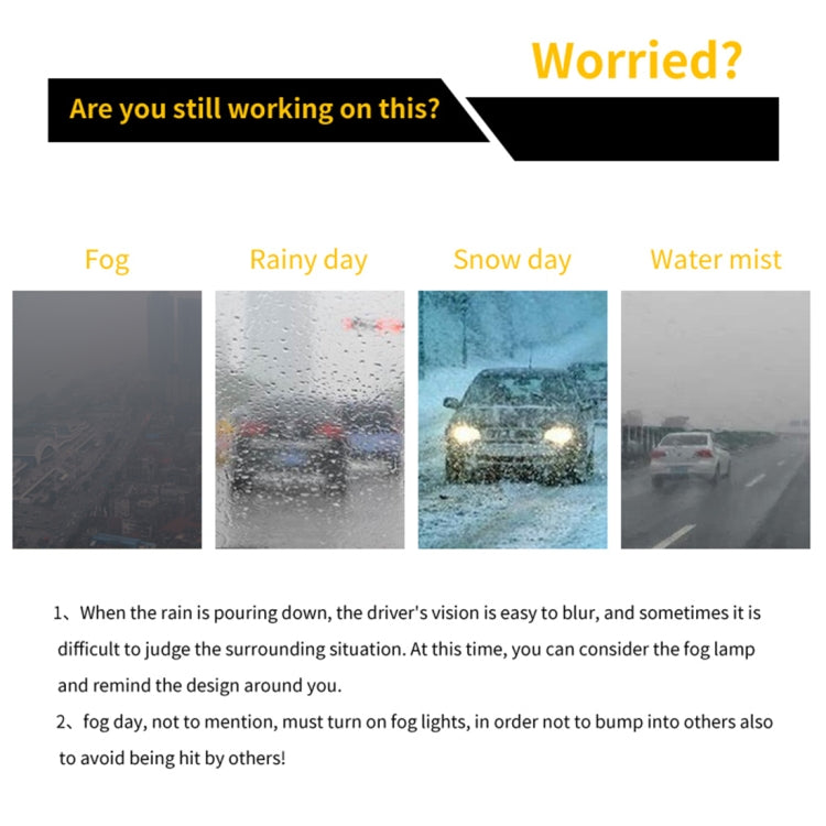 2 PCS H7 DC9-16V / 8.2W / 6000K / 655LM Car Auto Fog Light 66LEDs SMD-2016 Lamps