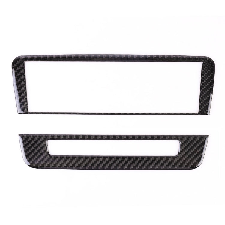 Car Carbon Fiber CD Panel Decorative Sticker for Mercedes-Benz GLA 2015-2018