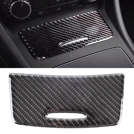 Car Carbon Fiber Ashtray Panel Decorative Sticker for Mercedes-Benz GLA 2015-2018