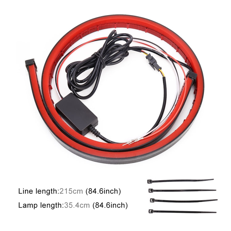 Car 8.5W DC 9-24V High Position Brake Light 144LEDs SMD-2835 Lamps, Cable Length: 90cm