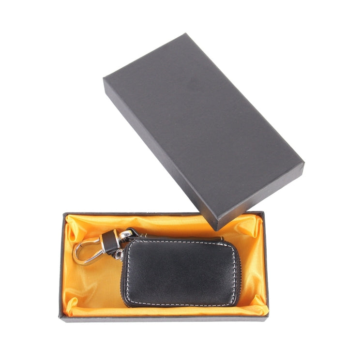 Universal Leather Flash Powder Texture Waist Hanging Zipper Wallets Key Holder Bag (No Include Key)