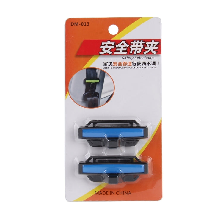 DM-013 2PCS Universal Fit Car Seatbelt Adjuster Clip Belt Strap Clamp Shoulder Neck Comfort Adjustment Child Safety Stopper Buckle