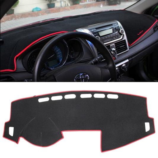 Left-hand Drive Dark Mat Car Dashboard Cover Car Light Pad Instrument Panel Sunscreen for 2014 Vios (Please note the model and year)