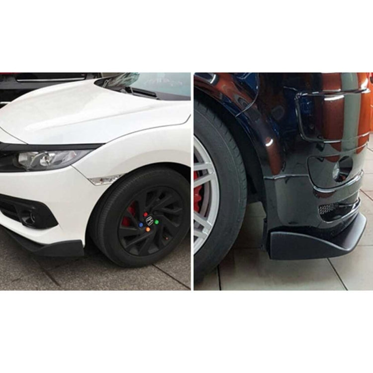 2 PCS Universal Fit Car Front Bumper Spoiler Lip Splitter Diffuser SUV ABS Front Shovel, Length: 57cm