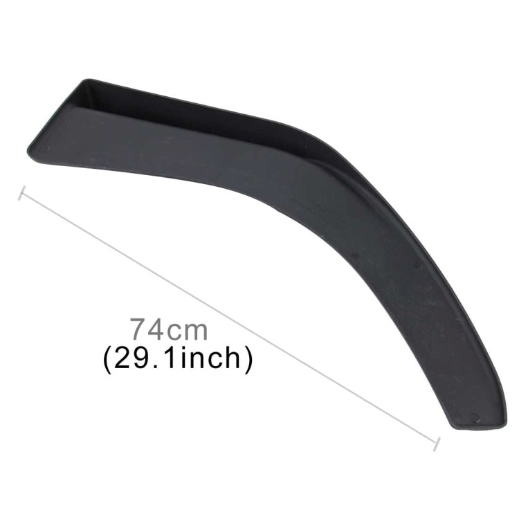 2 PCS Universal Fit Car Front Bumper Spoiler Lip Splitter Diffuser SUV ABS Front Shovel, Length: 74cm