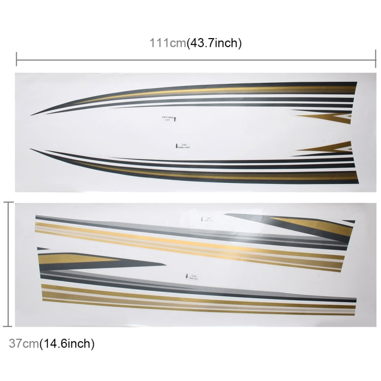 5 PCS SUV Body Decorative Strip Brand Car Streamline Shining Sticker for Toyota Prado 2010 Version