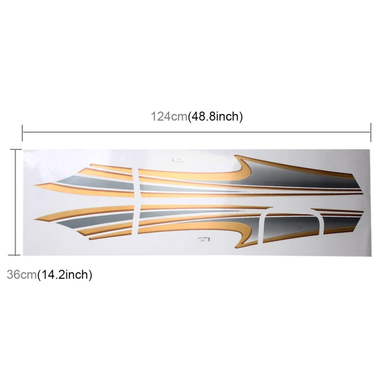 5 PCS SUV Body Decorative Strip Brand Car Streamline Shining Sticker for Toyota Prado4000 2011 Version