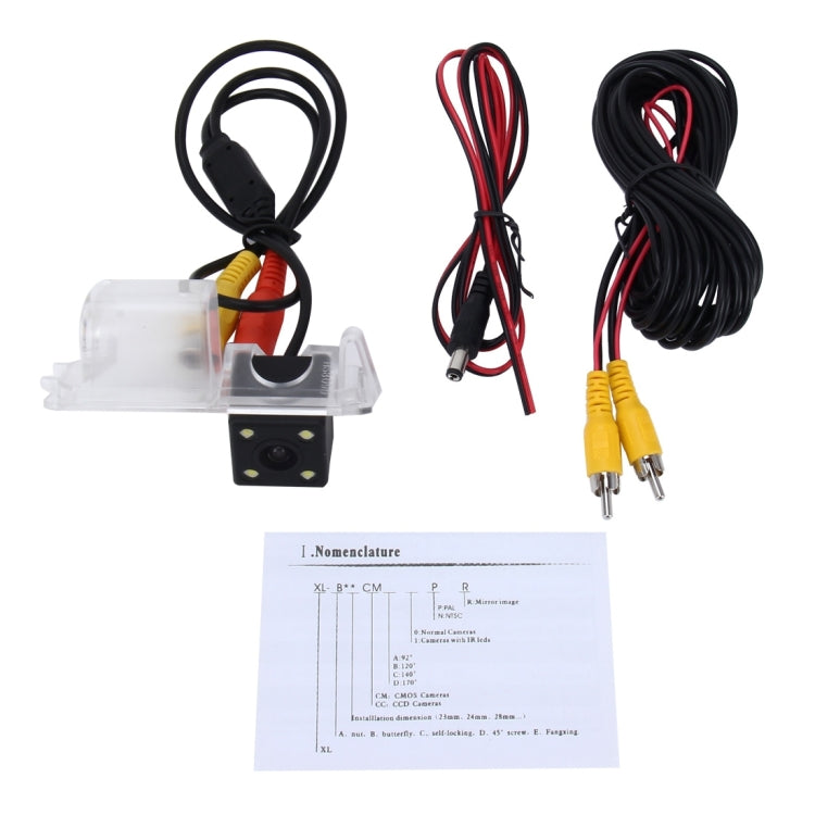 656×492 Effective Pixel  NTSC 60HZ CMOS II Waterproof Car Rear View Backup Camera With 4 LED Lamps for Volkswagen Golf6 2010-2012 Version