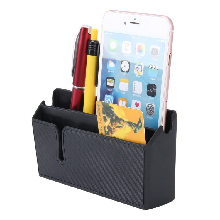 Car EVA Carrying Organizer Storage Double-layer Sticker Bag for Phone Coin Key and Other Small Items(Big Size)