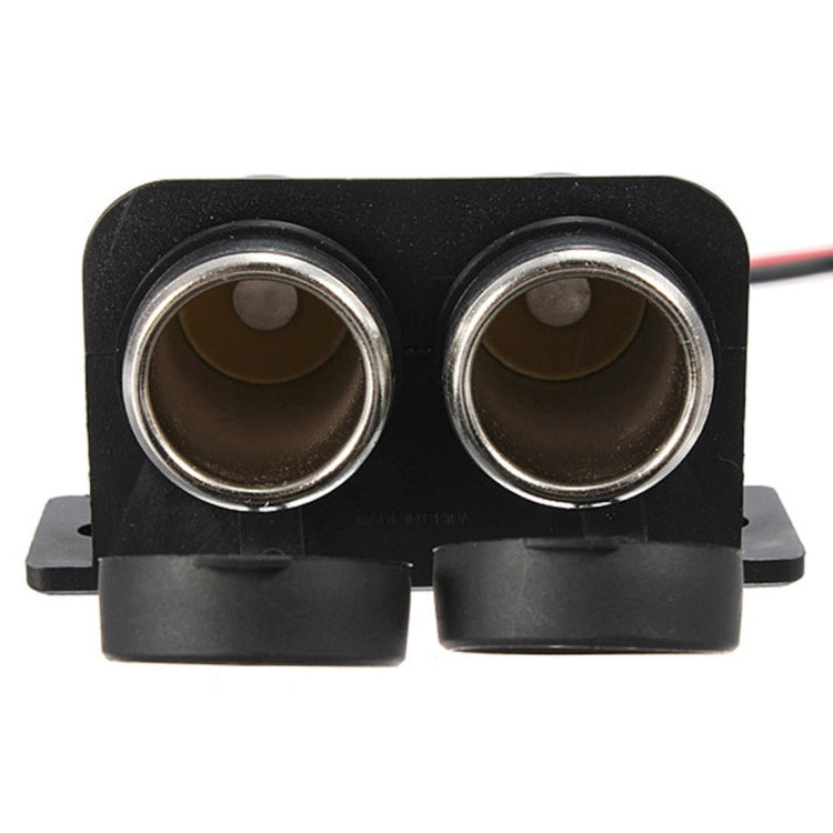 Car Motorcycle ABS Dual Port Cigar Socket Adaptor