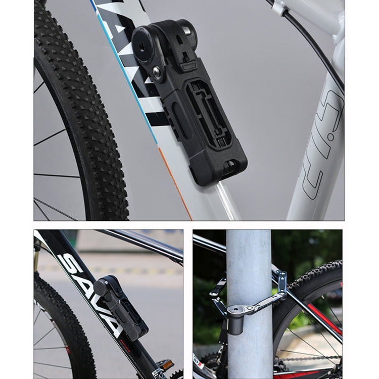 Foldable Alloy Steel Anti-theft Lock with Keys for Motorcycle Bike House Door