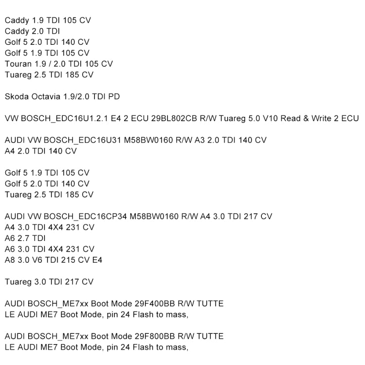 Galletto 1260 ECU Chip Tuning Interface Galletto Flasher Car Diagnostic Cable for Volkswagen / Audi / Skoda