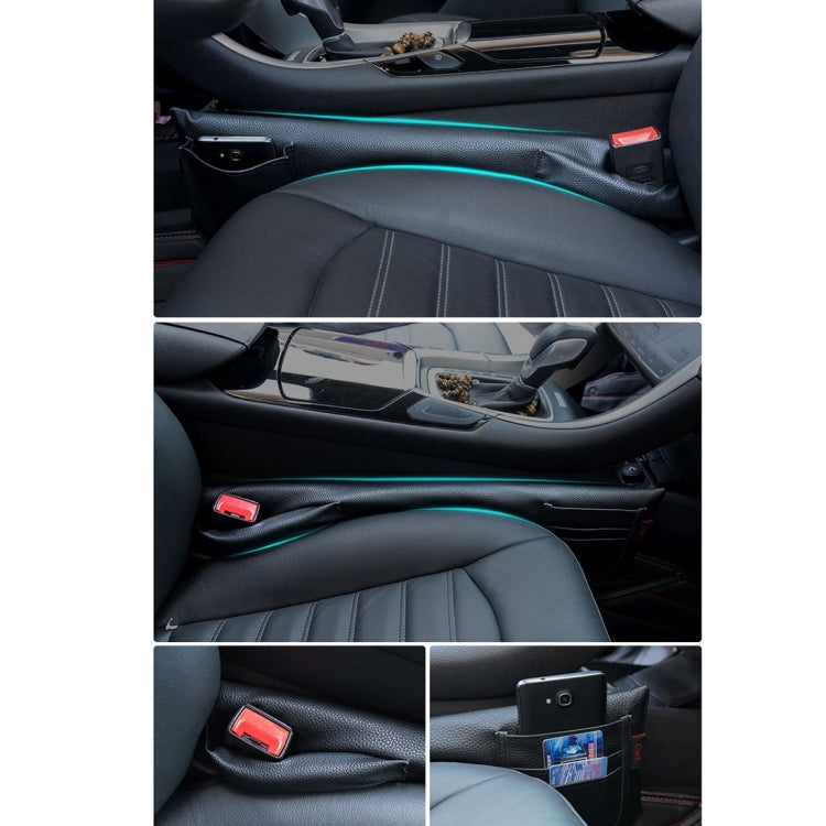 A Pair Universal Car Seat Catcher Gap Console Filler Seat Side Pocket Organizer Catcher Leak-Proof Seat Crevice Storage Bags