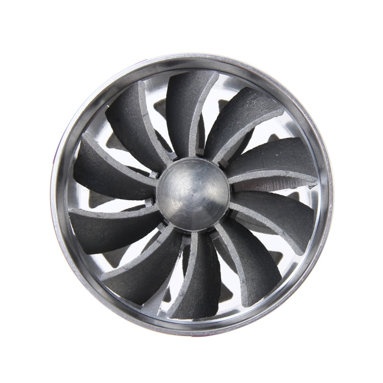 F1-Z Car Stainless Universal Supercharger Dual Double Turbine Air Intake Fuel Saver Turbo Turboing Charger Fan Set kit