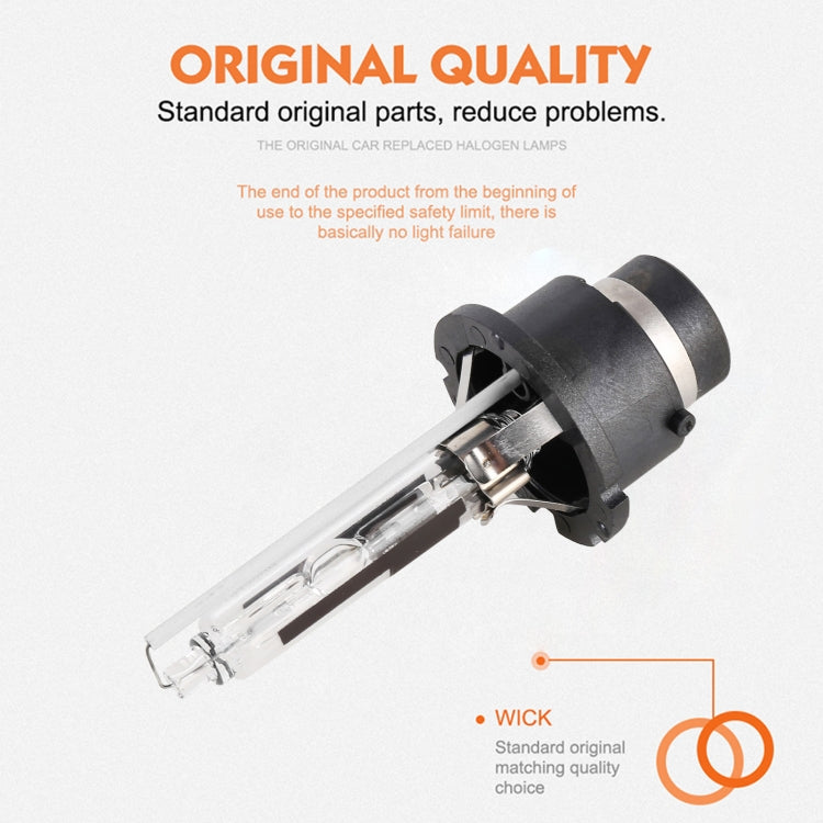 2 PCS D2R 35W 3800 LM 4300K HID Bulbs Xenon Lights Lamps, DC 12V