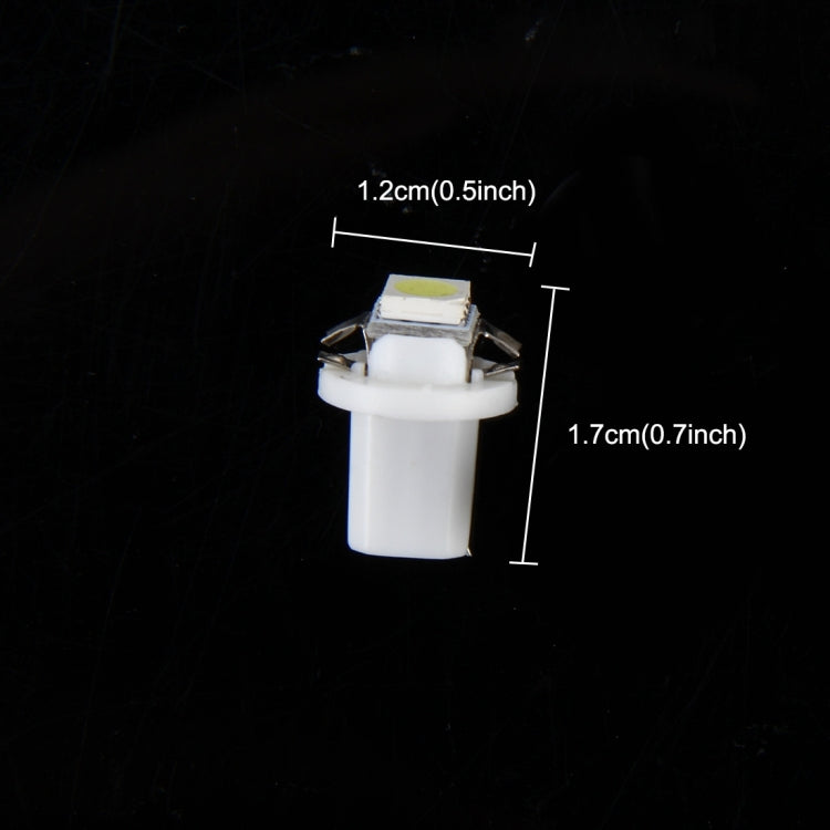 10 PCS 0.5W B8.5 Wedge Instrument Panel LED Light Dashboard Gauge Cluster Indicator Lamp Bulb