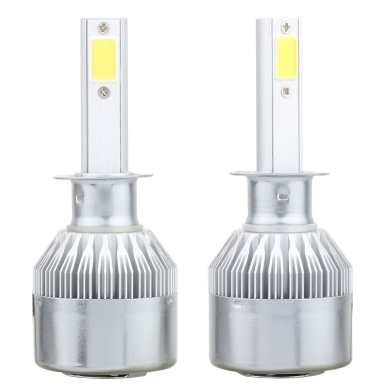 2 PCS  H1 18W 1800 LM 8000K IP68 Canbus Constant Current Car LED Headlight with 2 COB Lamps, DC 9-36V