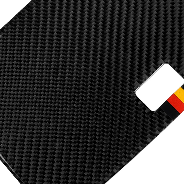 Car German Flag Carbon Fiber Console Navigation Panel Decorative Sticker for Mercedes-Benz W204 C Class 2007-2010