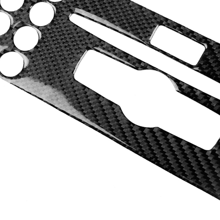 Car Carbon Fiber Center Console Panel Decorative Sticker for Mercedes-Benz W204 C Class 2007-2010