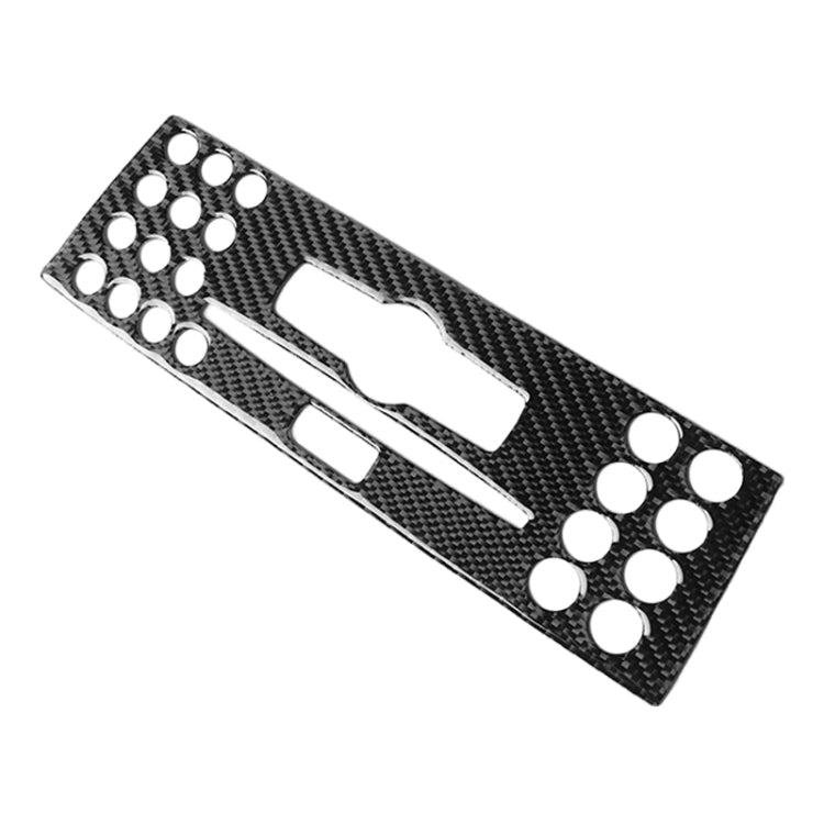 Car Carbon Fiber Center Console Panel Decorative Sticker for Mercedes-Benz W204 C Class 2007-2010