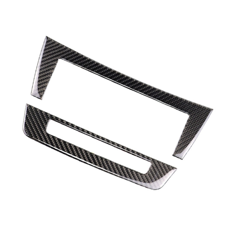 Car Carbon Fiber Central Control CD Panel Decorative Sticker for Mercedes-Benz W204 2011-2013 7-buttons