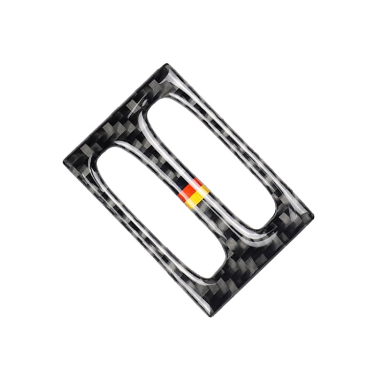 Car German Flag Carbon Fiber Intermediate Air Outlet Panel Decorative Sticker for Mercedes-Benz W204 2011-2013