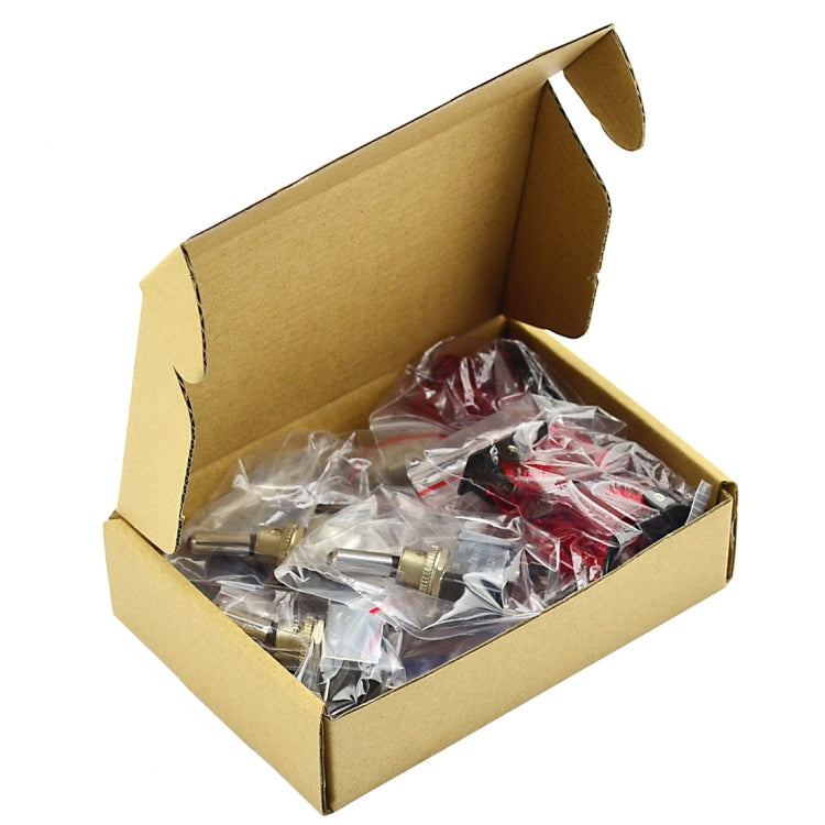 Jtron DV 12V Carbon Fiber Surface Panel Car Toggle Switch with Red LED Indicator