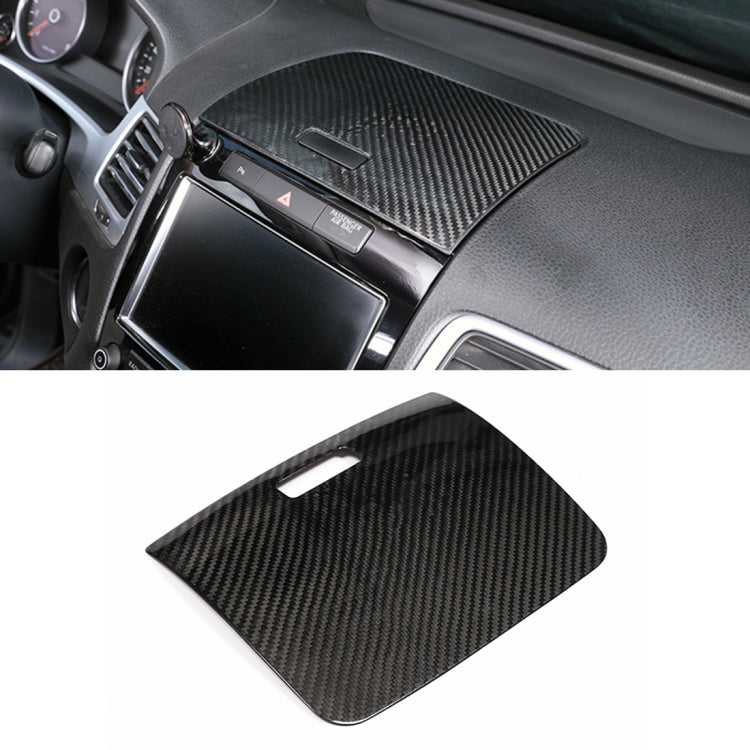 Car Carbon Fiber Instrument Panel Storage Panel Frame Decorative Sticker for Volkswagen Touareg