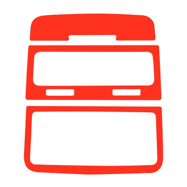 3 PCS Car Carbon Fiber Rear Air Outlet Decorative Sticker for Volkswagen Touareg