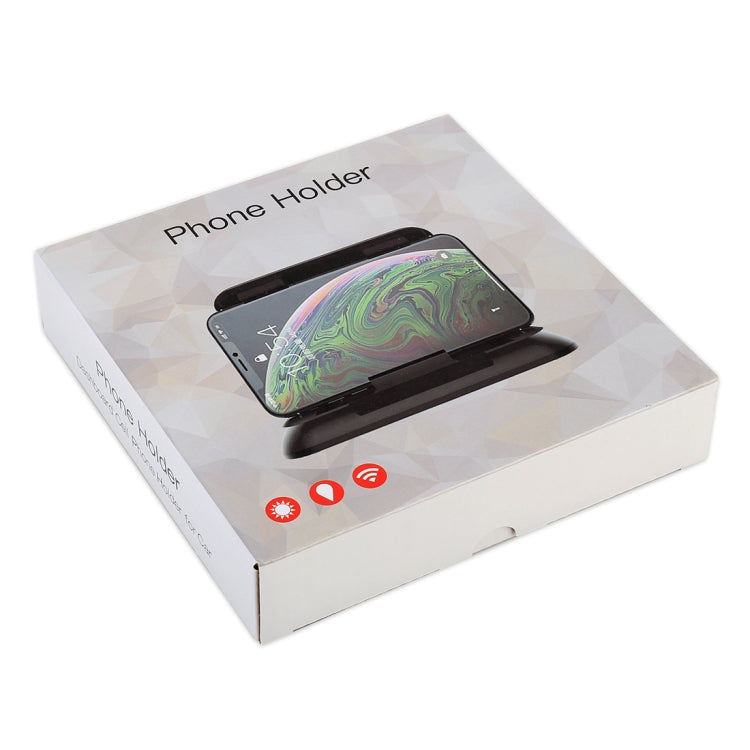 Car Carbon Fiber Texture Silicon Mobile Phone Holder for 3.5-6.8 inches Cellphone