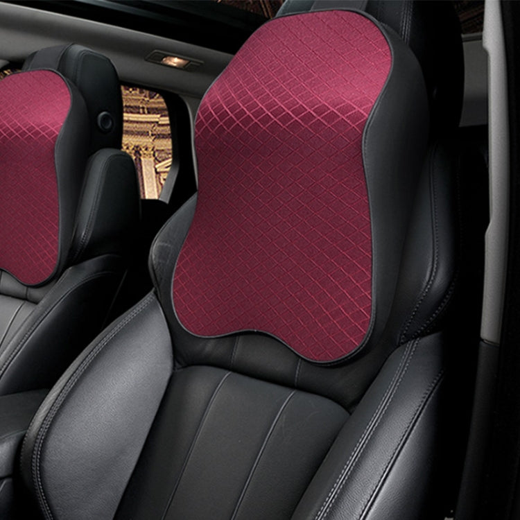 Four Seasons Breathable Memory Foam Car Neck Pillow Polyester Headrest