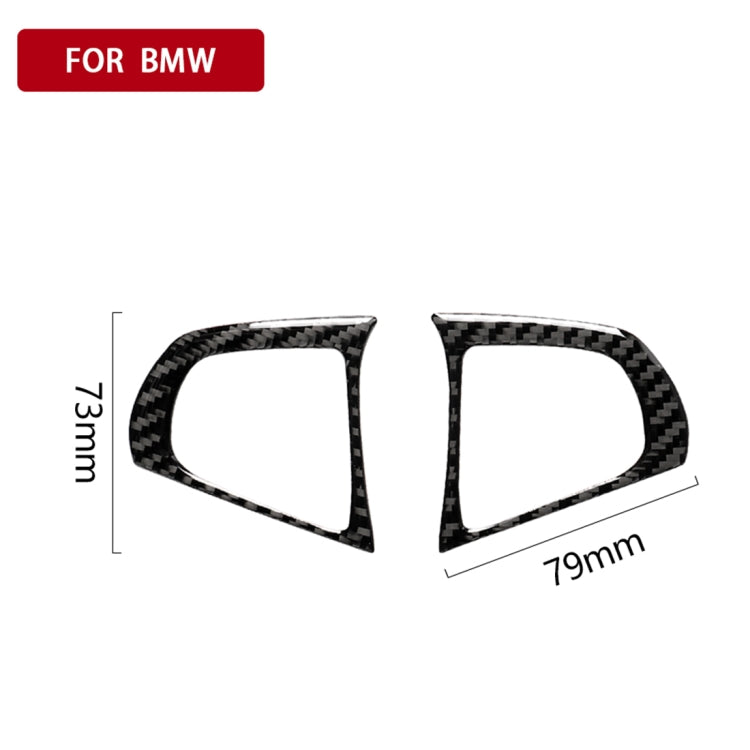 Car Carbon Fiber Steering Wheel Button Configuration B Decorative Sticker for BMW 5 Series G30/G38 X3 G01/G08