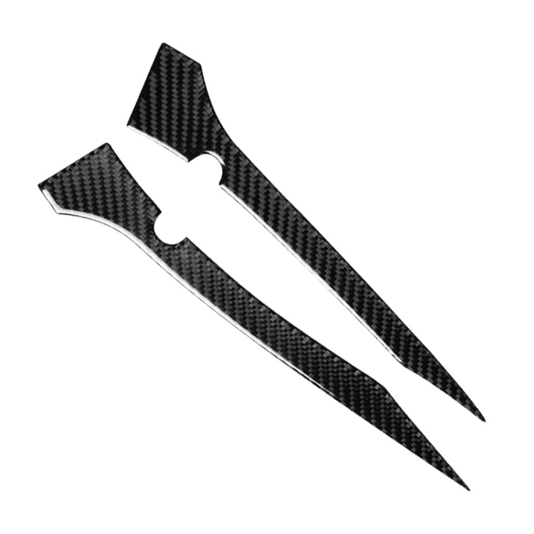 2 PCS Car Carbon Fiber Rearview Mirror Bumper Strip Decorative Sticker for BMW G30 (2018-2019) / G11 (2016-2019), Left Drive with Camera