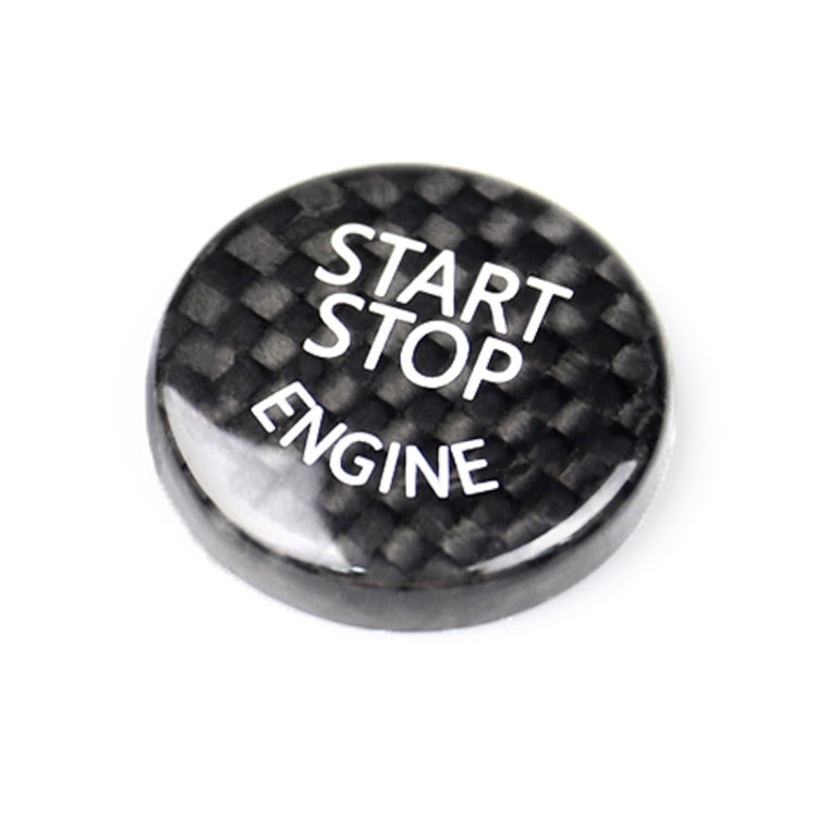 Car Engine Start Key Push Button Cover Trim Carbon Fiber Sticker Decoration for BMW F / G Chassis