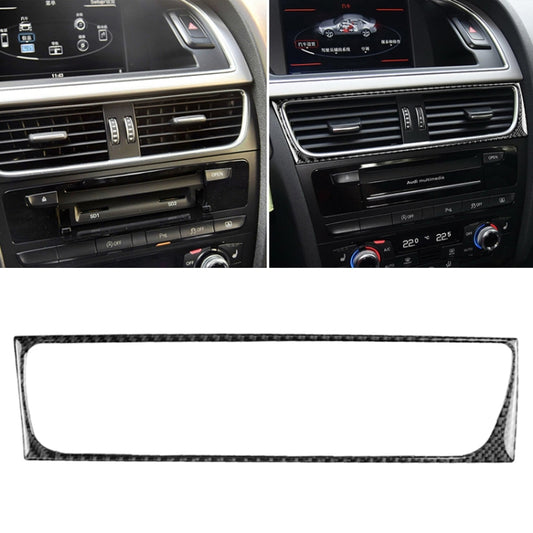 Car Carbon Fiber Air Conditioning Air Outlet Frame Decorative Sticker for Audi A4 B8 2009-2016 / A5 2008-2017 / Q5 2009-2017&#8203;, Left Drive