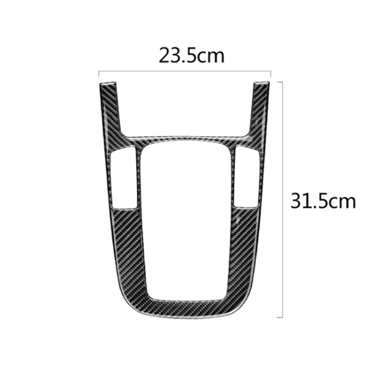 Car Carbon Fiber Gear Position Panel Decorative Sticker for Audi 2010-2018 Q5 / 2009-2016 A4L / 2009-2016 A5