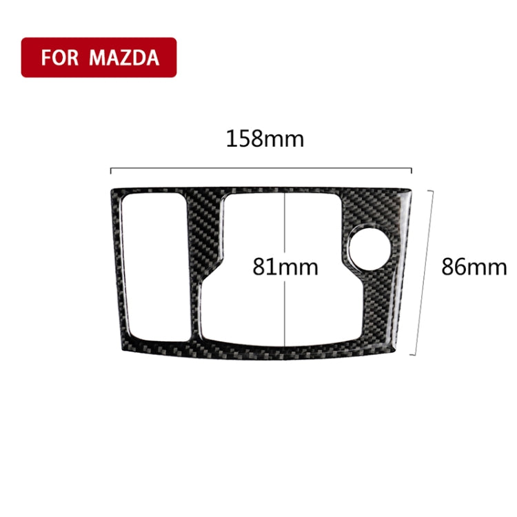 Car Carbon Fiber Left Drive Multimedia Frame B Decorative Sticker for Mazda Axela 2017-2018