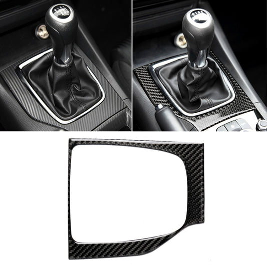 Car Carbon Fiber Left Drive Manual Gear Frame C Decorative Sticker for Mazda Axela 2017-2018
