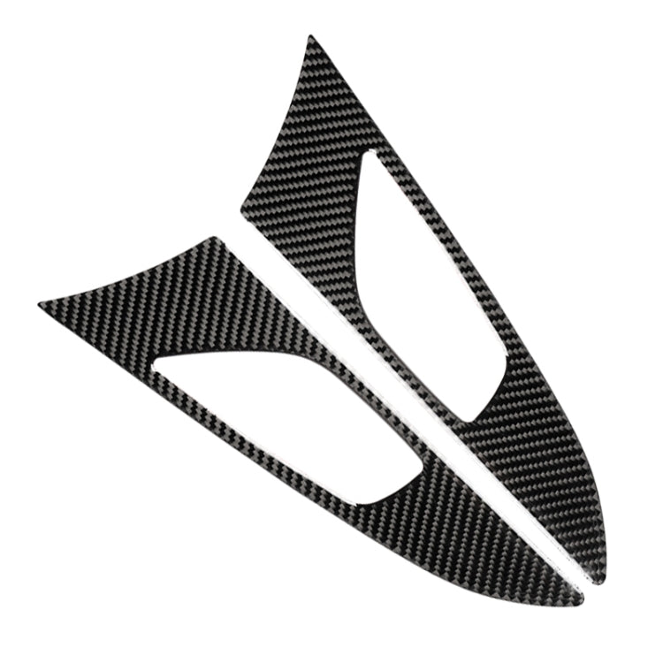 2 PCS Car Carbon Fiber Door Inner Handle Outer Frame Decorative Sticker for Mazda Axela 2014 / 2017-2018