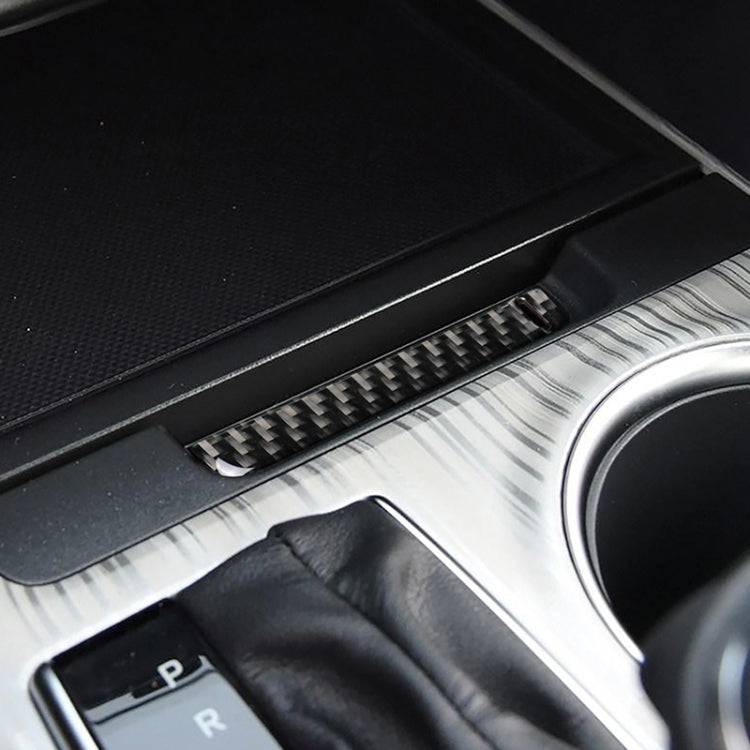 Car Carbon Fiber Storage Box Groove Decorative Sticker for Toyota Eighth Generation Camry 2018-2019, Left Drive