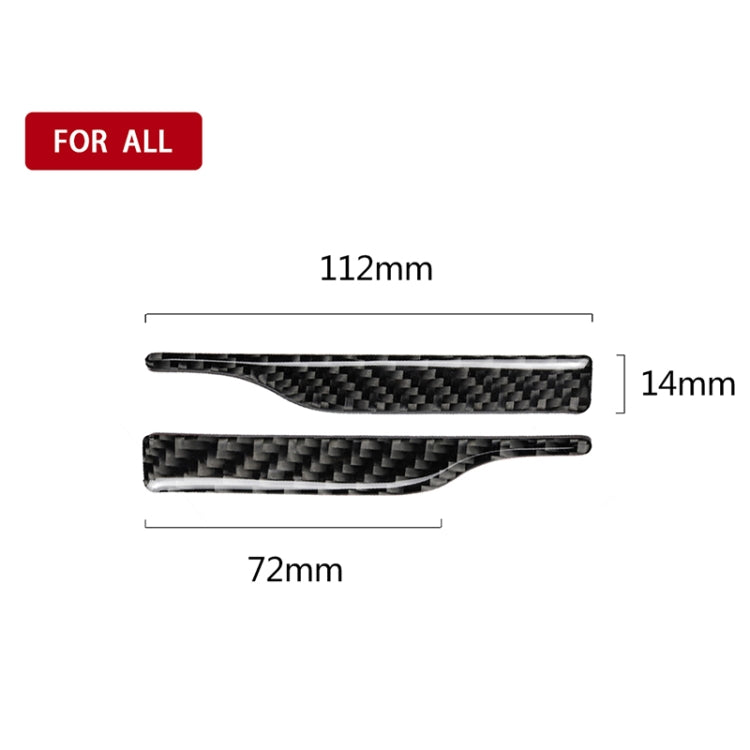 2 PCS Car Carbon Fiber Rearview Mirror Anti-collision Strip Protection Guards Trims Stickers for Toyota Eighth Generation Camry 2018-2019
