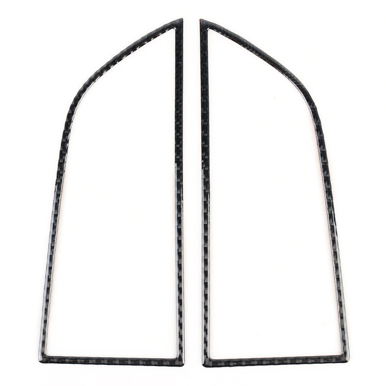 2 PCS Carbon Fiber Car Instrument Air Outlet Panel Decorative Sticker for Porsche Macan