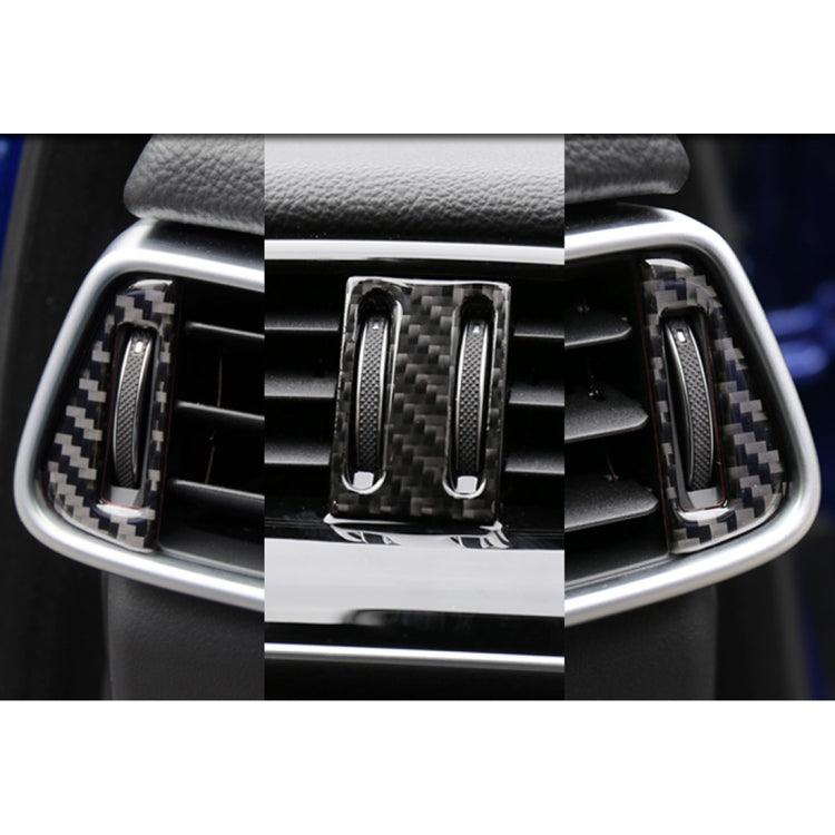 Carbon Fiber Car Air Outlet Decorative Sticker for Jaguar F-PACE